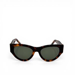 Saint Laurent YSL Cat Eye Tortoiseshell Sunglasses Gold Logo